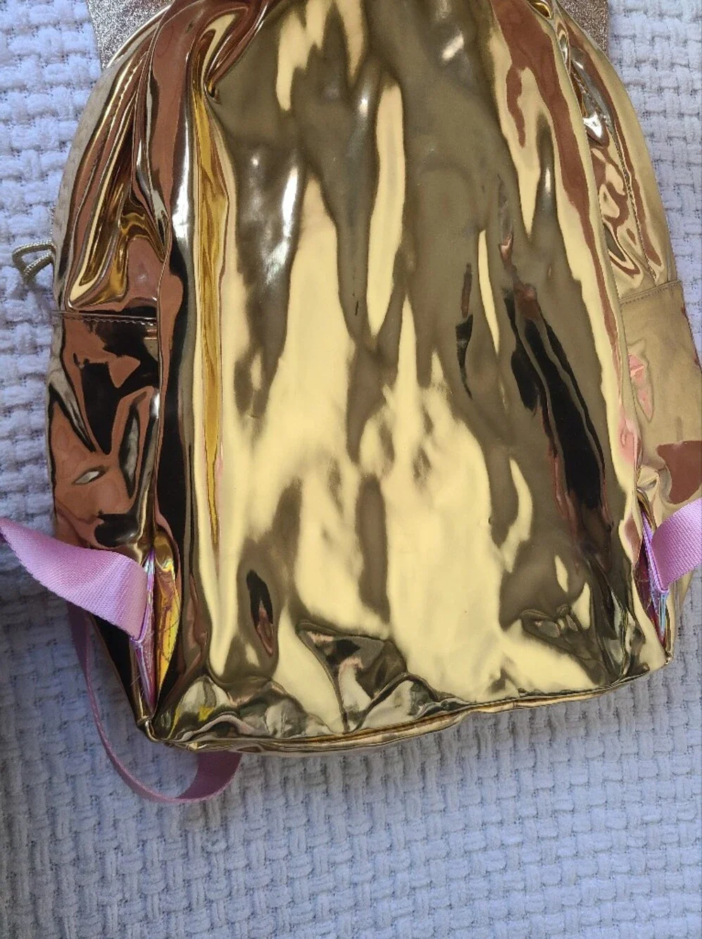 Crewcuts Gold Butterfly Accent Backpack - Gold, Purple, Pink